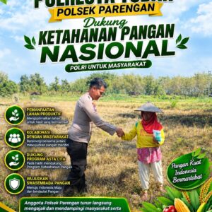 Polsek Parengan Dukung Ketahanan Pangan Nasional, Ajak Masyarakat Wujudkan Swasembada Pangan