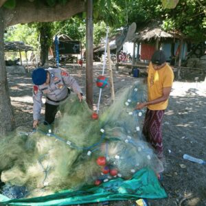 Giat Patroli Hotspot Pesisir Pantai Muara Putat, Sat Polairud Polres Lombok Utara Pastikan Keamanan Masyarakat
