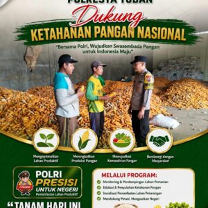 POLSEK KEREK POLRESTA TUBAN MONITORING HASIL PANEN JAGUNG, WUJUDKAN DUKUNGAN KETAHANAN PANGAN NASIONAL