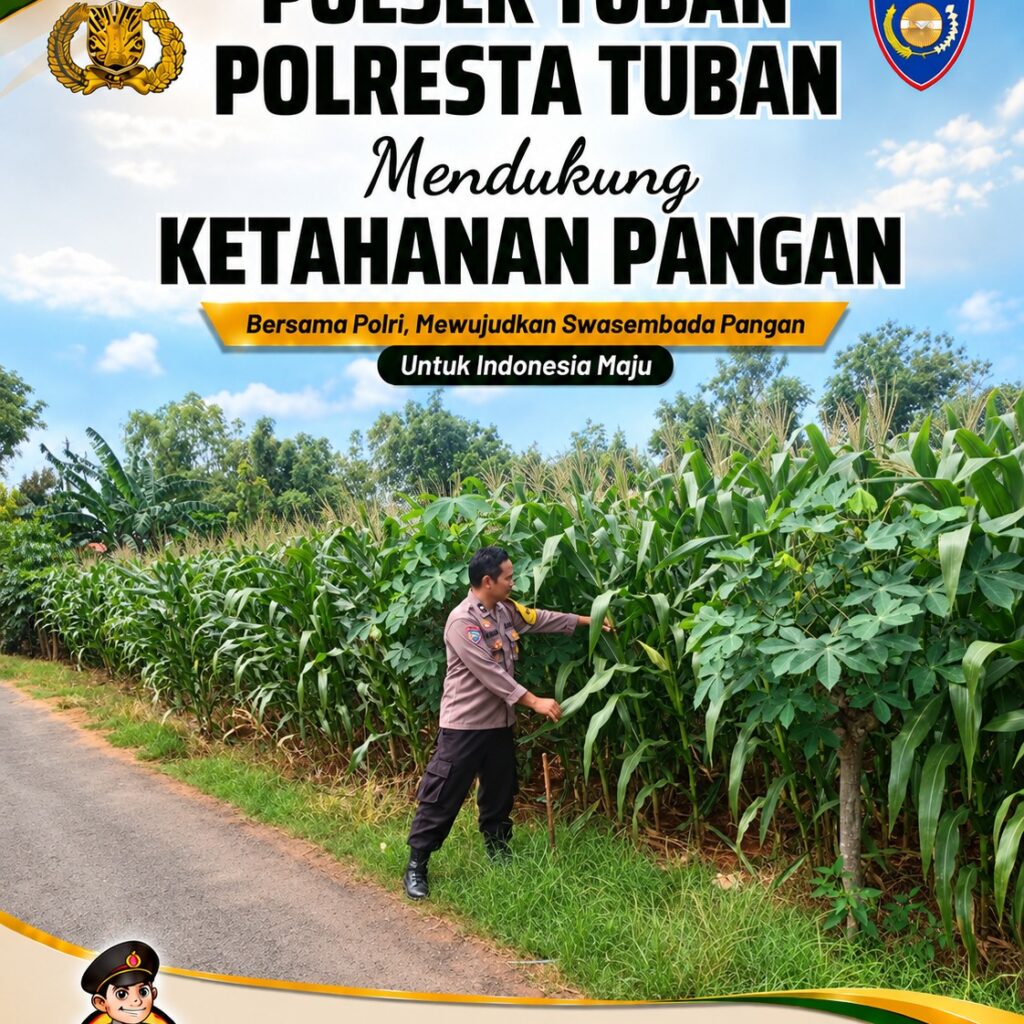 Polsek Tuban Pantau Lahan Jagung Warga, Dukung Ketahanan Pangan Berkelanjutan