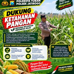 Wujudkan Swasembada Pangan, Polsek Jatirogo sambang lokasi lahan Jagung di Desa Demit