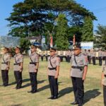 Polres Sumbawa Barat Gelar Upacara Sertijab PJU dan Kapolsek Jajaran, Kapolres Tekankan Pelayanan Profesional dan Pemeliharaan Kamtibmas
