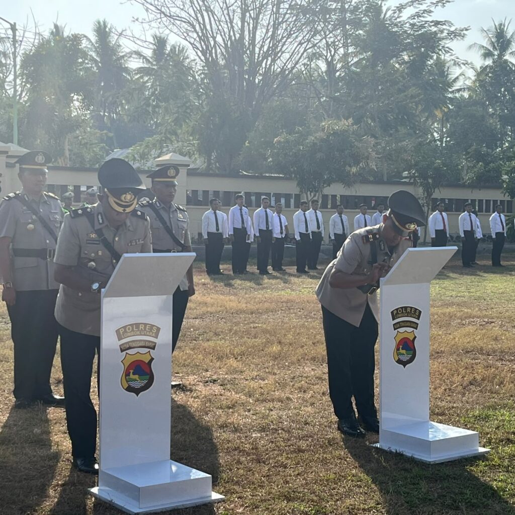 Rotasi Dua Pejabat Polres Lombok Utara, Kapolres Minta Segera Adaptasi dan Perkuat Pelayanan