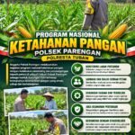 Polsek Parengan Dukung Program Nasional Ketahanan Pangan melalui Monitoring Lahan Pertanian