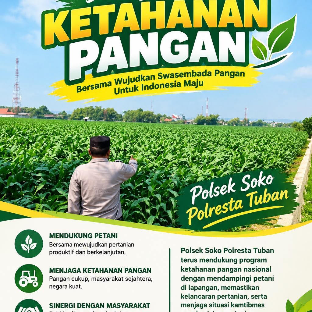 Polsek Soko Polresta Tuban Turun Langsung Cek Tanaman Jagung Warga