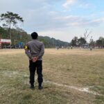 Amankan Turnamen Sepak Bola Mini Bupati Cup 2026, Bhabinkamtibmas Jaga Kondusifitas di Batu Dulang