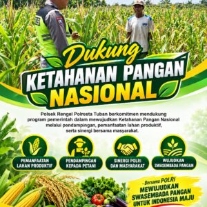 Polri Dukung Astacita, Polsek Rengel Polresta Tuban Turun Cek Tanaman Jagung Warga di Desa Sawahan