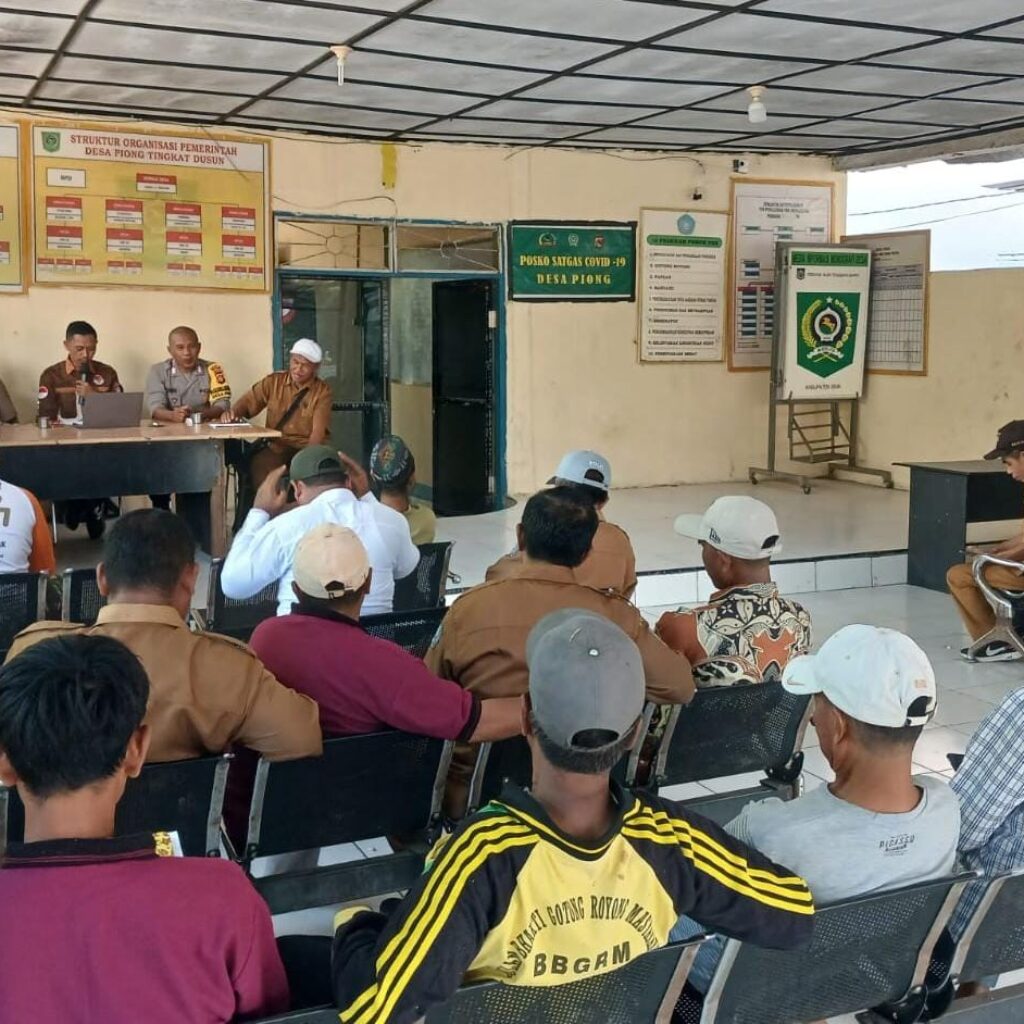 Bhabinkamtibmas Polsek Sanggar Hadiri Pembentukan Panitia MTQ Tingkat Desa Piong Tahun 2026