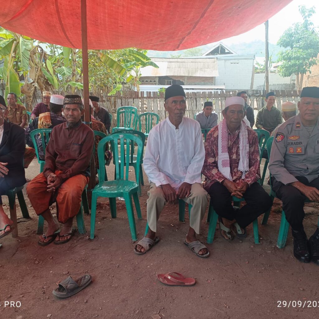 Polsek Lambu Sambang Duka, Sampaikan Belasungkawa kepada Keluarga Warga Desa Sumi
