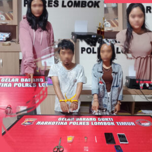 Empat Orang Diamankan Polisi di Sandubaya, Sabu 1 Gram Disita