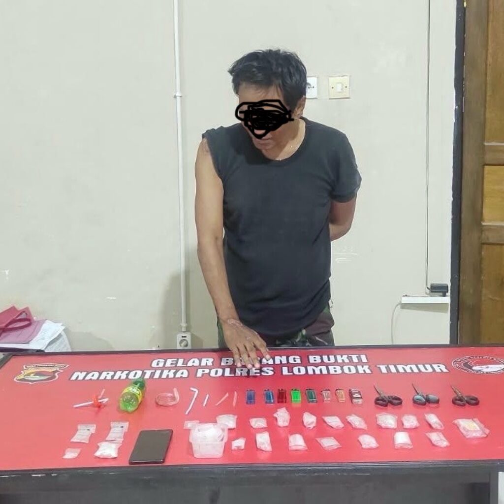 Dukung Program 100 Hari Kerja Kapolri & Kampung Bersinar Polda NTB, Tim Gabungan Polres Lotim Amankan 7 Terduga dan Puluhan Gram Sabu