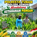 Mendukung Asta Cita Presiden Dibidang Ketahanan Pangan Polisi RW Polsek Senori Polresta Tuban Pantau Kodisi Tanaman Jagung Milik Warga Desa Medalem