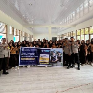 Bag SDM Polres Bima Kabupaten Sosialisasikan Penerimaan Siswa Baru SMA Kemala Taruna Bhayangkara 2027/2028.