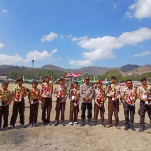Polres Bima Kota Dukung Perkemahan Bakti dalam Rangka HUT Pramuka ke-65