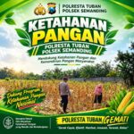 Polri Dukung Astacita, Polsek Semanding Polresta Tuban Turun Cek Tanaman jagung milik Warga di Desa Prunggahan kulon