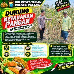 Dukung Astacita, Polsek Palang Polresta Tuban Pantau Langsung Lahan Jagung milik warga Desa Dawung