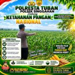 Anggota Polsek Singgahan Polresta Tuban Turun Cek Tanaman jagung Warga di Desa lajo lor