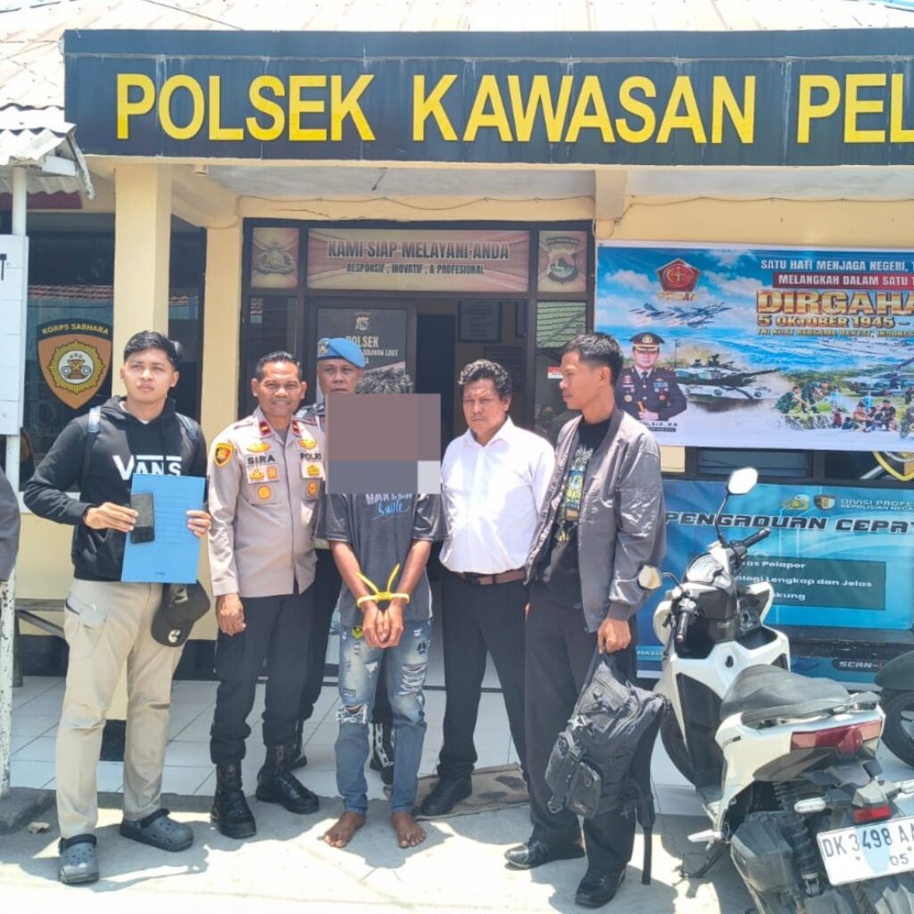 Polsek Kawasan Pelabuhan Laut Bima Serahkan DPO Curanmor kepada Penyidik Polres Klungkung