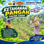 Bhabinkamtibmas Polsek Tuban Sambang Petani, Dukung Ketahanan Pangan