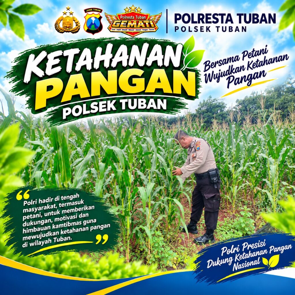 POLSEK TUBAN DUKUNG KETAHANAN PANGAN NASIONAL