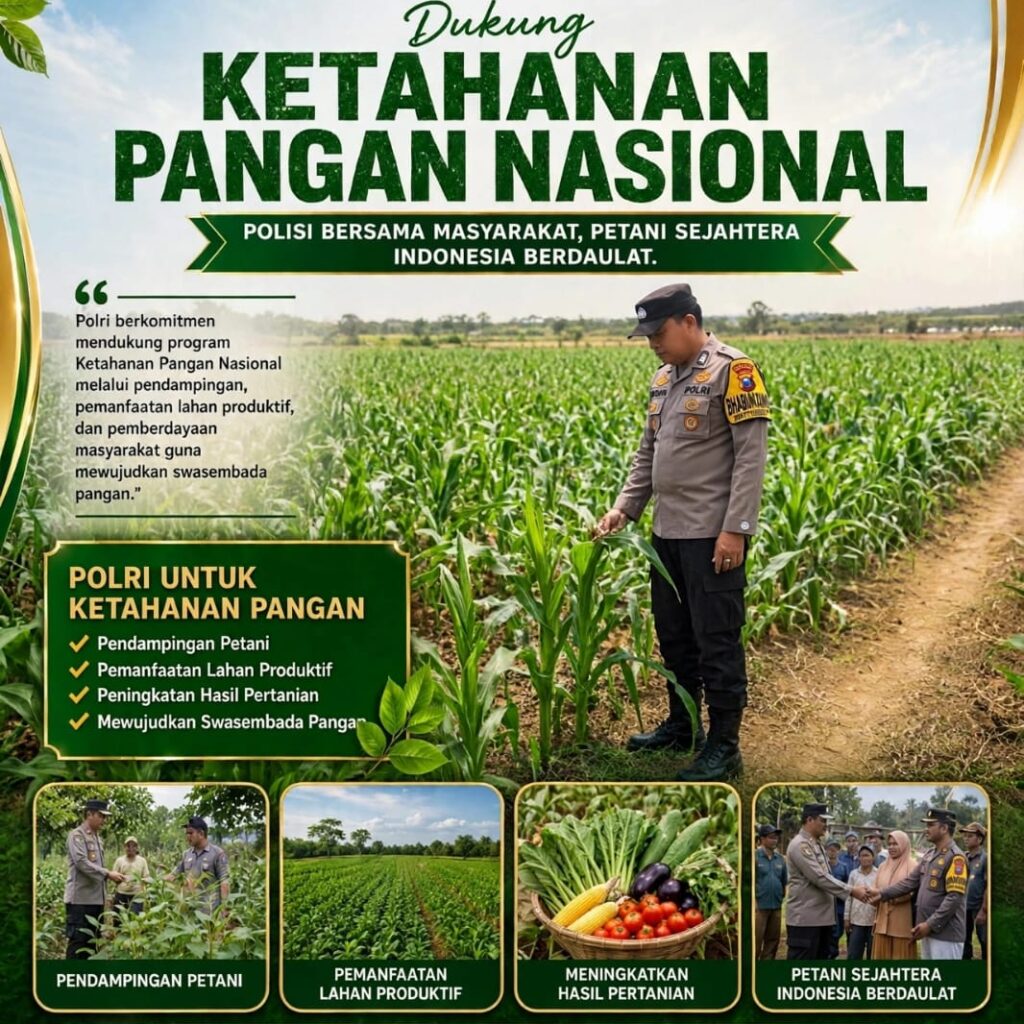 POLSEK KEREK POLRESTA TUBAN LAKUKAN PEMANTAUAN TANAMAN JAGUNG WARGA BINAAN, DUKUNG KETAHANAN PANGAN NASIONAL