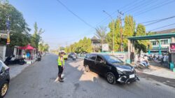 Satlantas Polres Dompu Gelar Strong Point Pagi, Wujudkan Kelancaran dan Keamanan Lalu Lintas