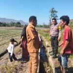 Bhabinkamtibmas Desa Konte Ajak Petani Atur Pembagian Air Irigasi untuk Dukung Ketahanan Pangan