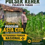 “PANTAU PERTUMBUHAN JAGUNG PETANI, POLSEK KEREK DUKUNG PROGRAM KETAHANAN PANGAN NASIONAL”
