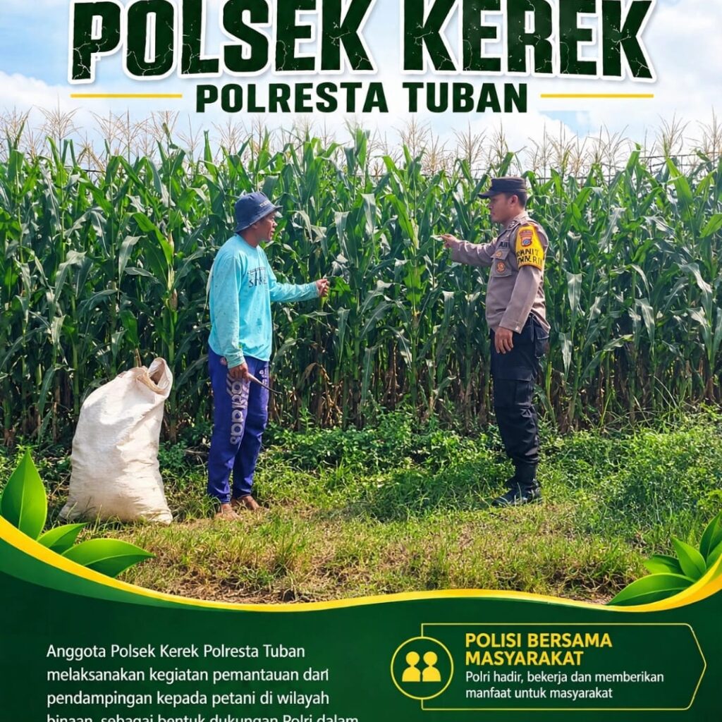 “BHABINKAMTIBMAS DESA SUMBERARUM PANTAU PERTUMBUHAN TANAMAN JAGUNG DI DESA BINAAN”