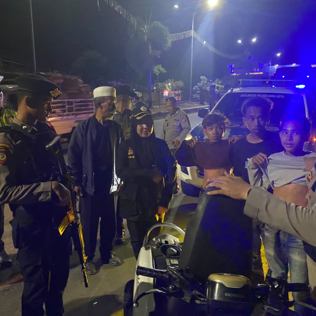 Patroli Strong Point, Polres Bima Kota Antisipasi Gangguan Kamtibmas dan Jaga Kondusivitas Wilayah