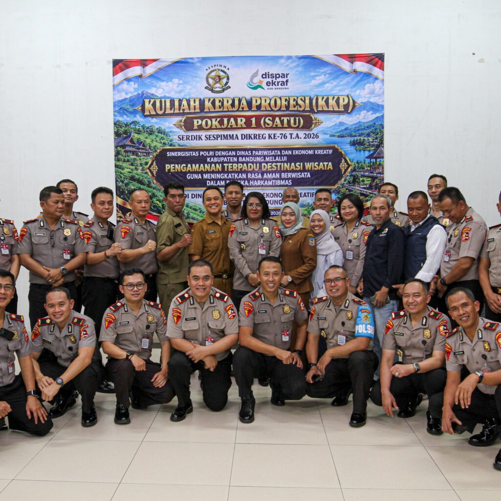 Siswa Sespimma Polri Angkatan ke-76 Dorong Sinergi Pengamanan Wisata di Kabupaten Bandung