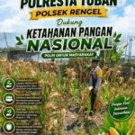 Polsek Rengel Polresta Tuban menyatakan komitmen penuh dalam mendukung program ketahanan pangan nasional