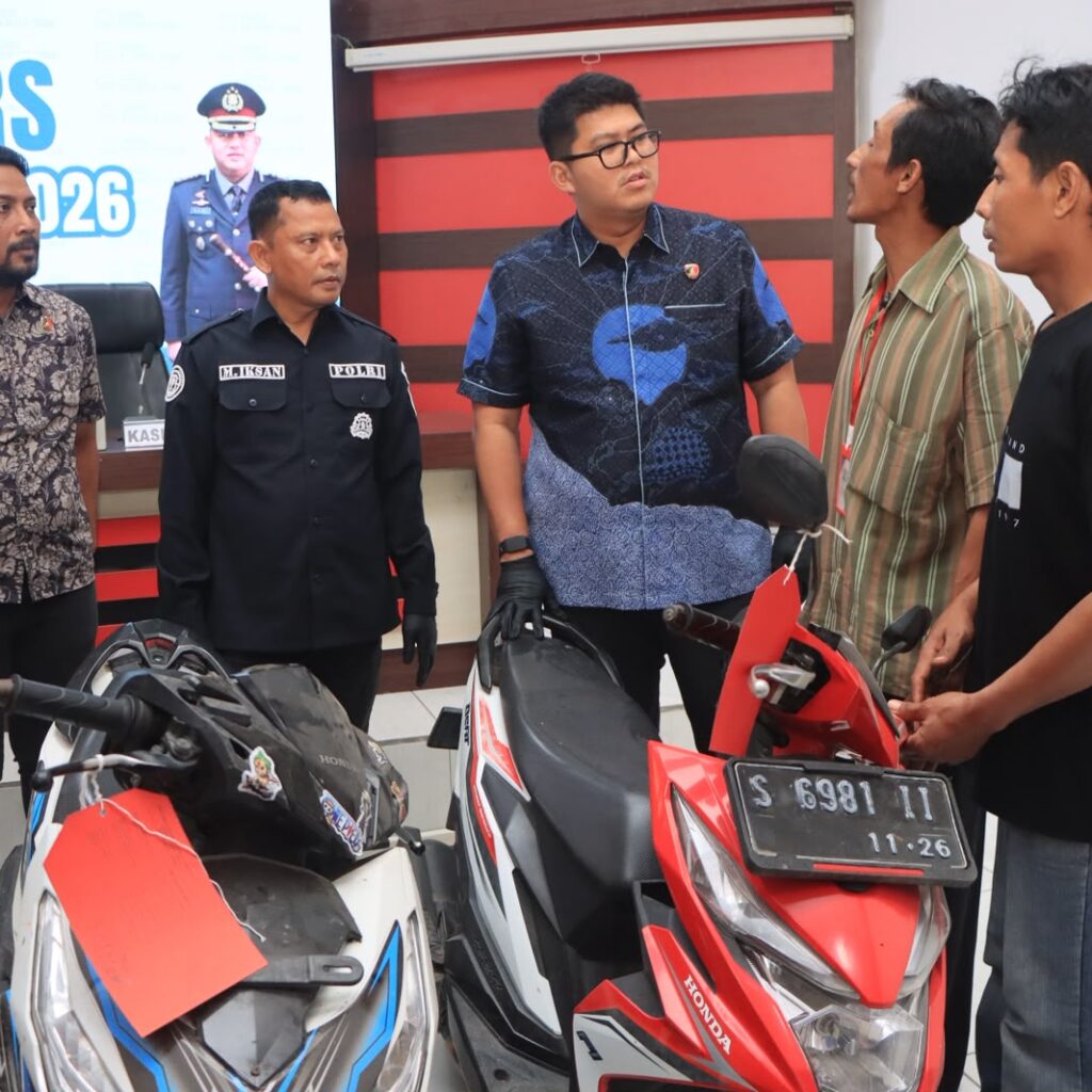 Polresta Tuban Kembalikan Kendaraan Hilang ke Pemiliknya Tanpa Dipungut Biaya