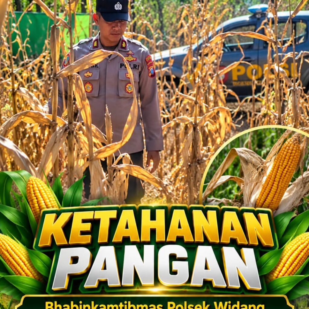 Mendukung Program Ketahanan Pangan, Bhabinkamtibmas Monitoring Pertumbuhan Jagung