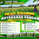 Polri Dukung Astacita, Polsek Semanding Polresta Tuban Turun Cek Tanaman jagung milik Warga di Desa Kowang