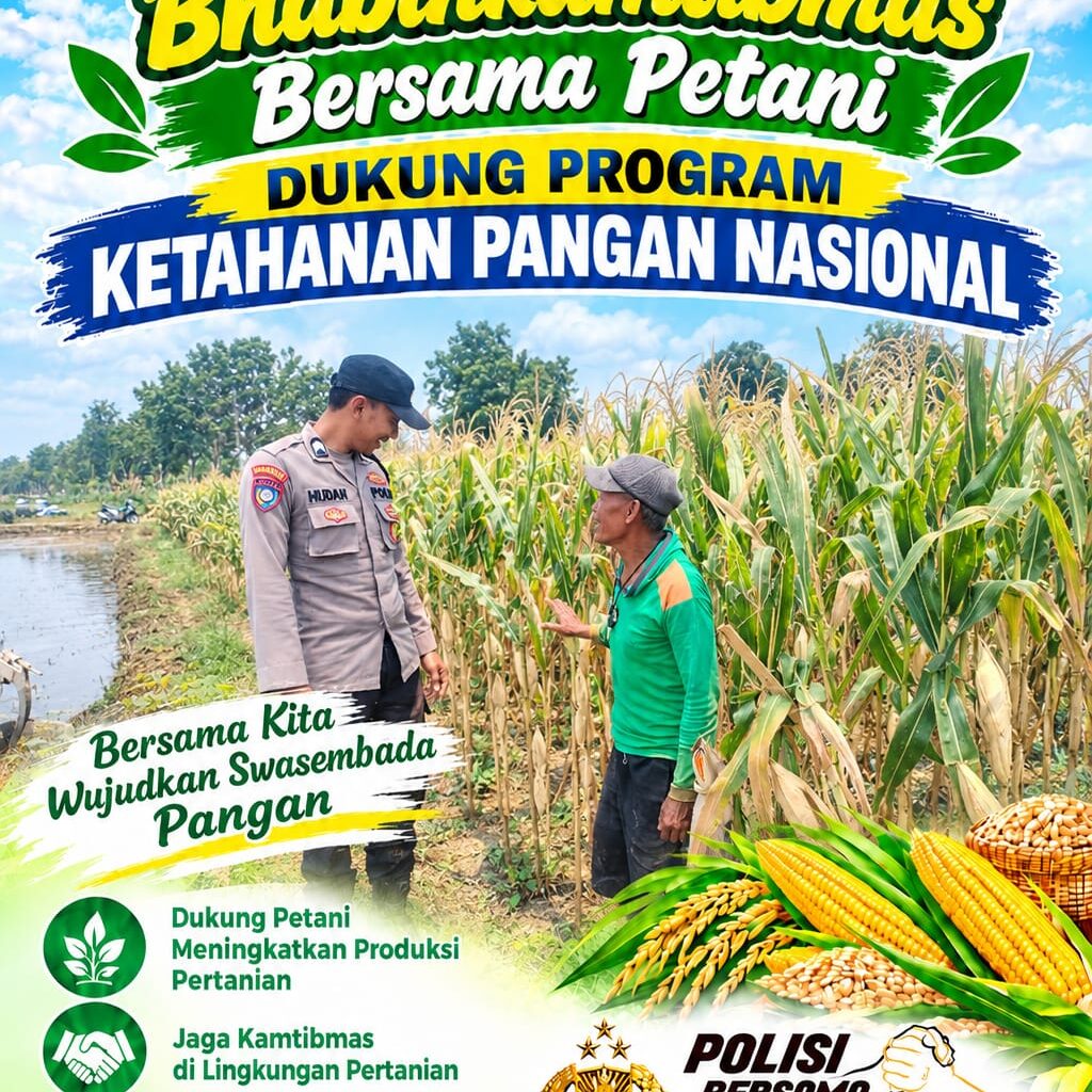 Polsek Palang Dukung Ketahanan Pangan Nasional Melalui Pemantauan Lahan Jagung