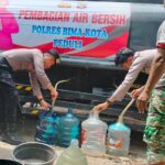 Lagi, Polres Bima Kota Salurkan Air Bersih, Wujud Nyata Kepedulian Polri kepada Masyarakat