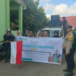 Bhabinkamtibmas Desa Pengkelak Mas AIPDA Syamsul Hady Laksanakan Monitoring Jalan Sehat dalam Rangka Hari Santri Nasional 2026